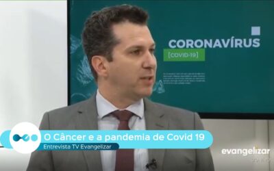 Entrevista para a TV Evangelizar sobre o câncer e a Covid 19